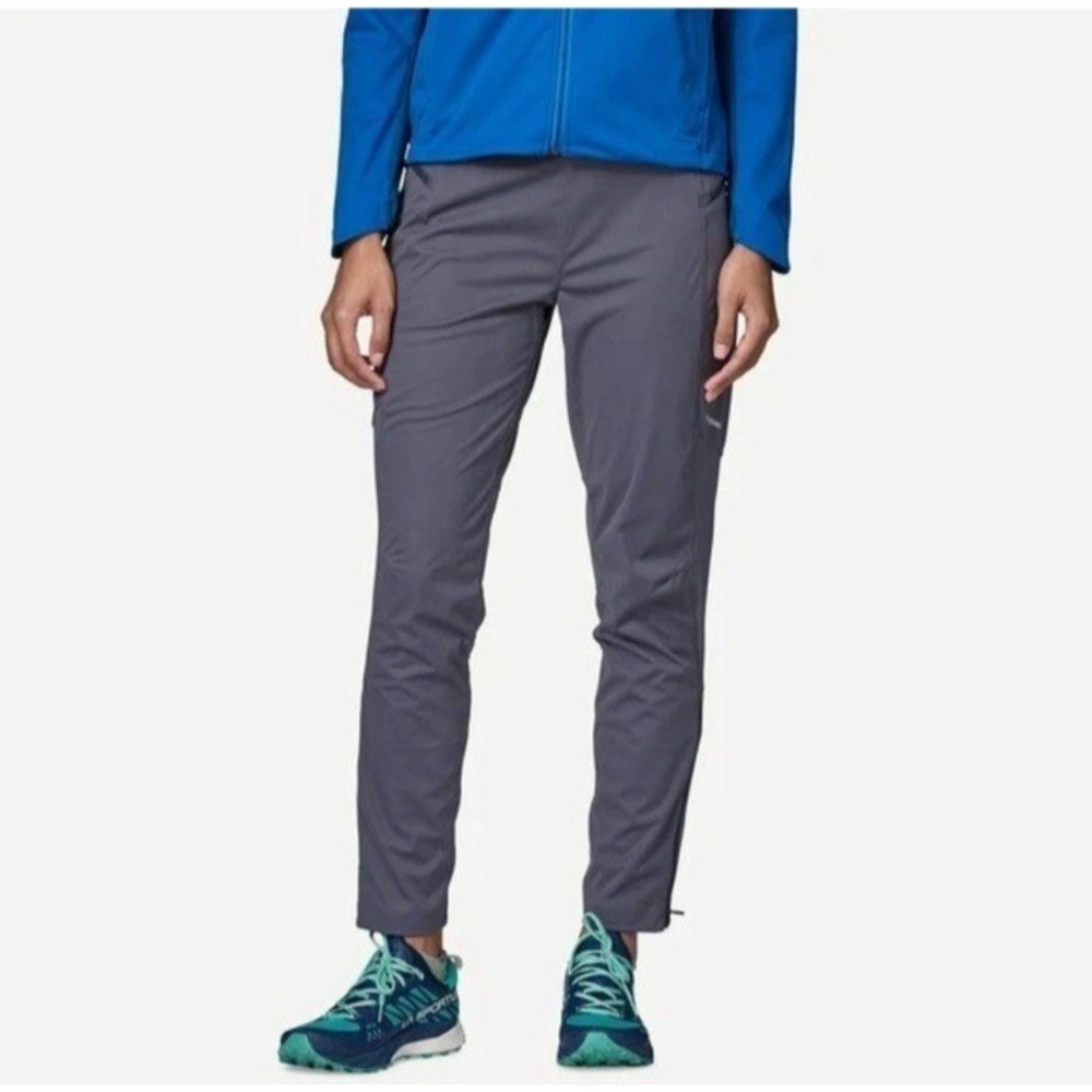 NWT Patagonia Women's Wind Shield Pants Windproof Jogger SMALL Smolder Blue